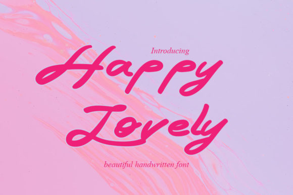 Happy Lovely Font Poster 1