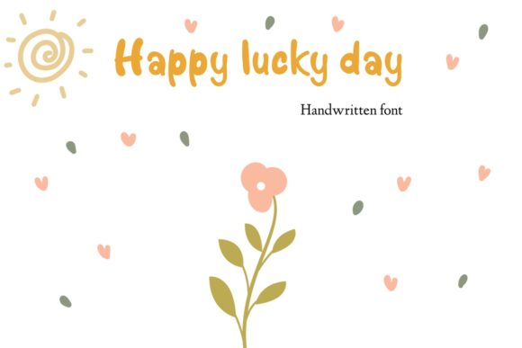 Happy Lucky Day Font Poster 1
