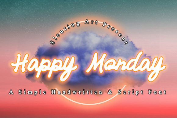 Happy Monday Font Poster 1