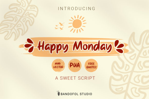 Happy Monday Font