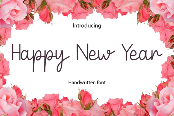 Happy New Year Font Poster 1