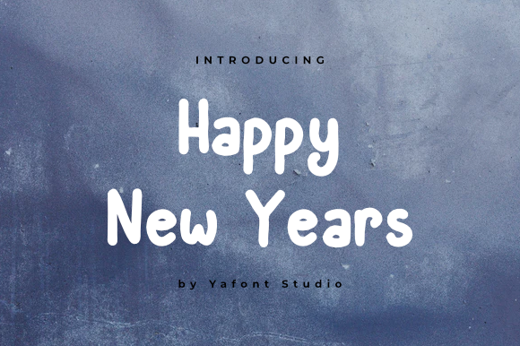 Happy New Year Font