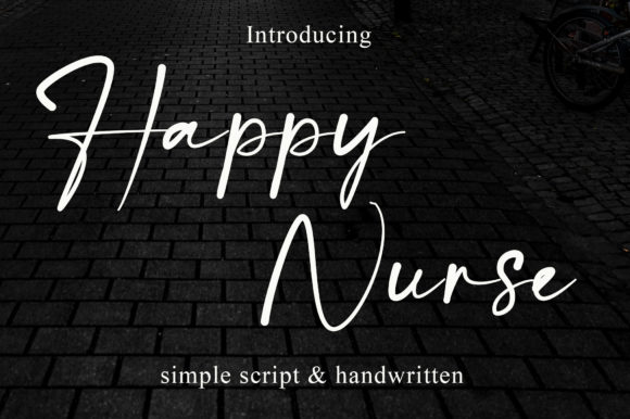 Happy Nurse Font Poster 1