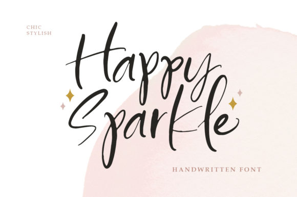 Happy Sparkle Font Poster 1