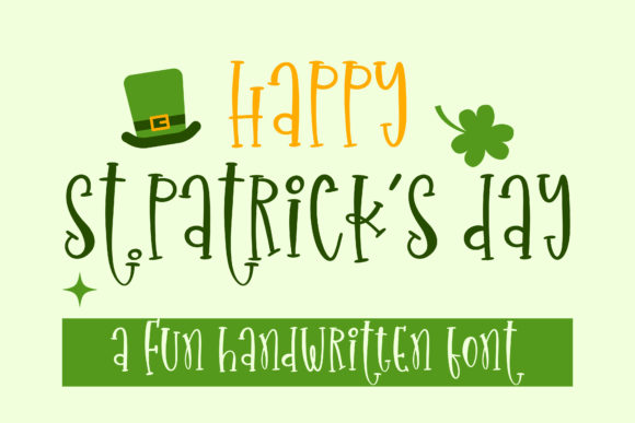 Happy St.Patrick’s Day Font Poster 1