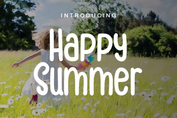 Happy Summer Font Poster 1