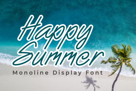 Happy Summer Font Poster 1