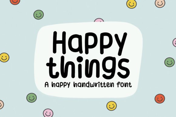 Happy Things Font Poster 1