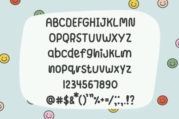 Happy Things Font Poster 9