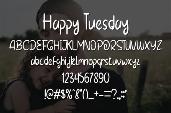 Happy Tuesday Font Poster 5