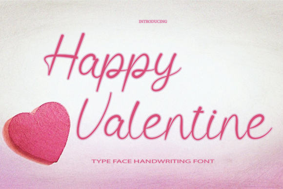 Happy Valentine Font Poster 1