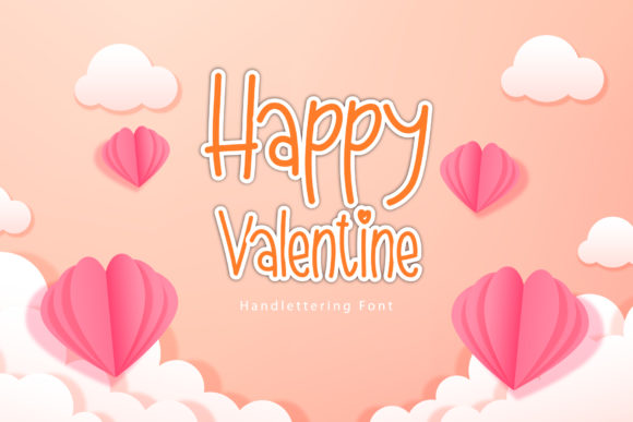 Happy Valentine Font Poster 1