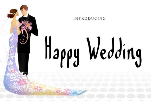 Happy Wedding Font Poster 1