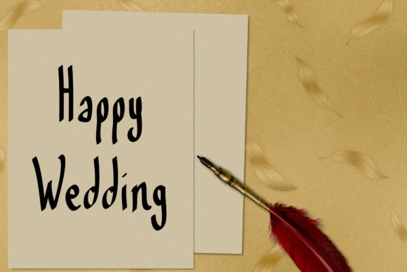 Happy Wedding Font Poster 3
