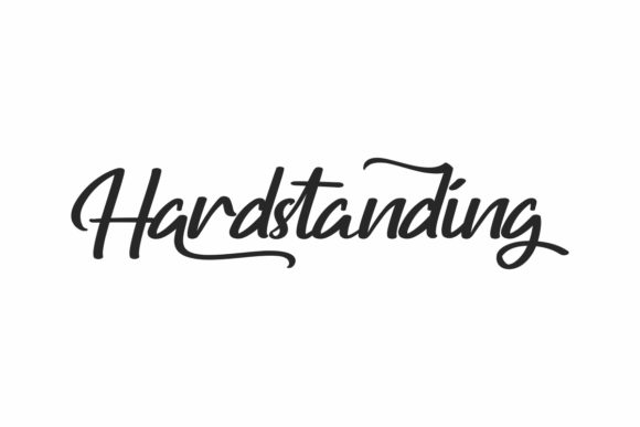 Hardstanding Font Poster 1