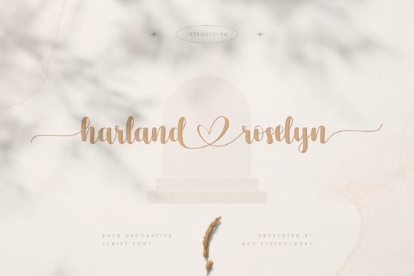 Harland Roselyn Font Poster 1