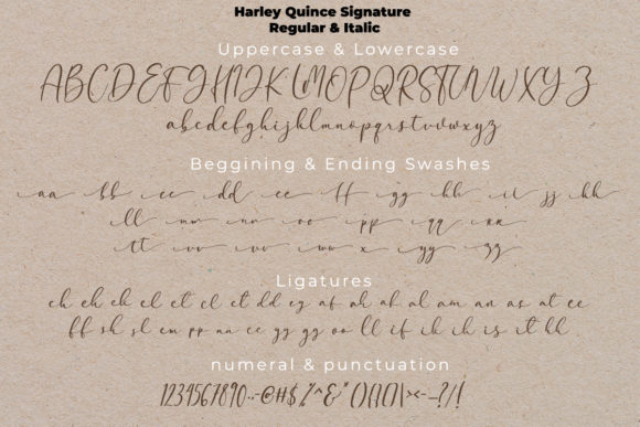 Harley Quince Font Poster 15