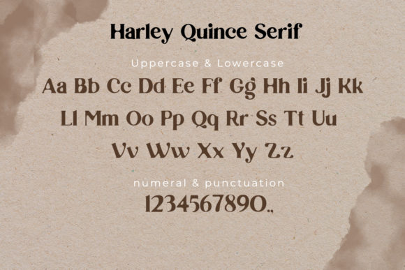 Harley Quince Font Poster 16