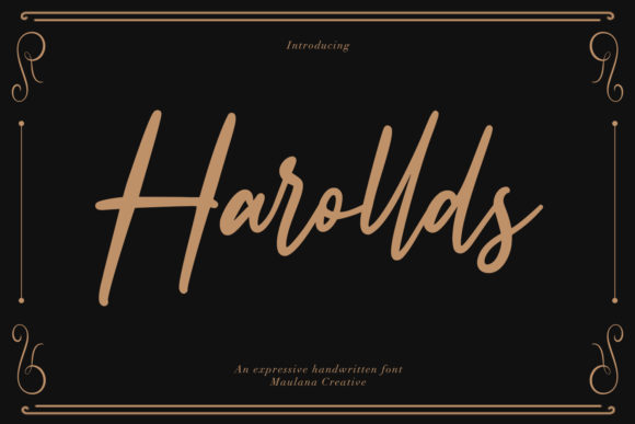 Harollds Font Poster 1