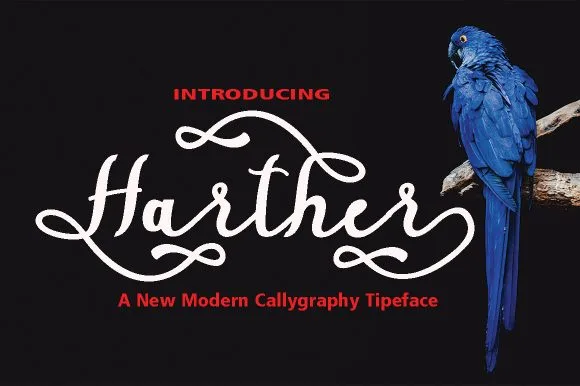 Harther Font Harther Font Poster 1