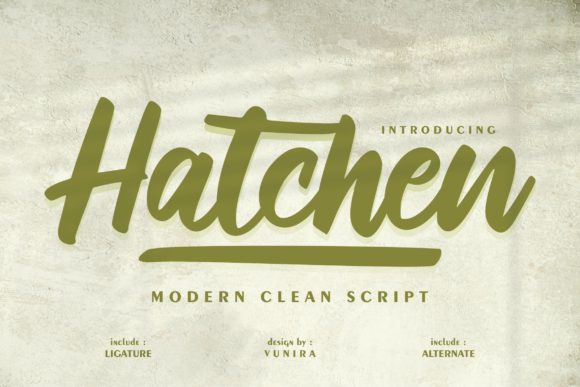 Hatchen Font Poster 1
