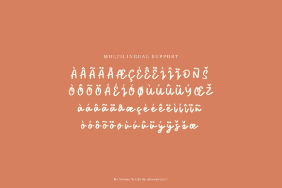 Hatimune Font Poster 4