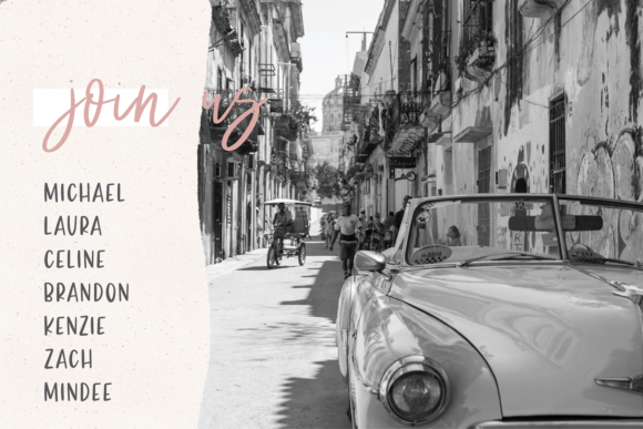 Havana Beauty Font Poster 2