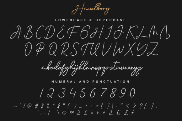 Havelberg Font Poster 6