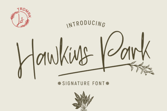 Hawkins Park Font Poster 1