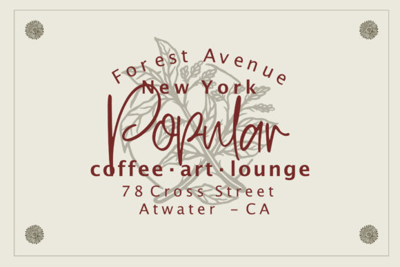 Hawkins Park Font Poster 3