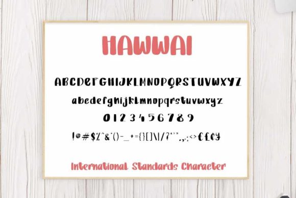 Hawwai Font Poster 4