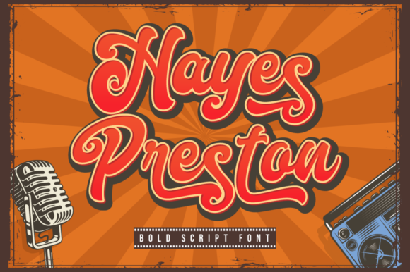 Hayes Preston Font Poster 1