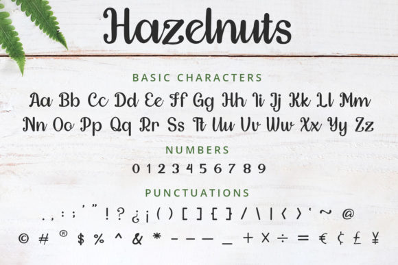 Hazelnuts Font Poster 8