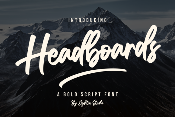 Headboards Font Poster 1