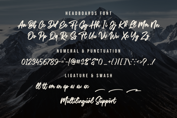 Headboards Font Poster 7