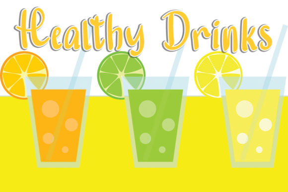 Healthy Drinks Font