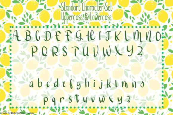 Healthy Drinks Font Poster 4