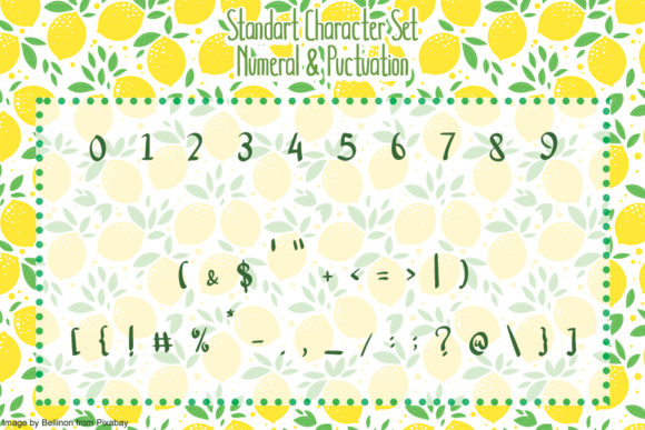 Healthy Drinks Font Poster 5