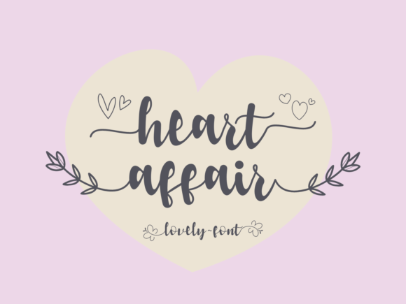 Heart Affair Font Poster 1