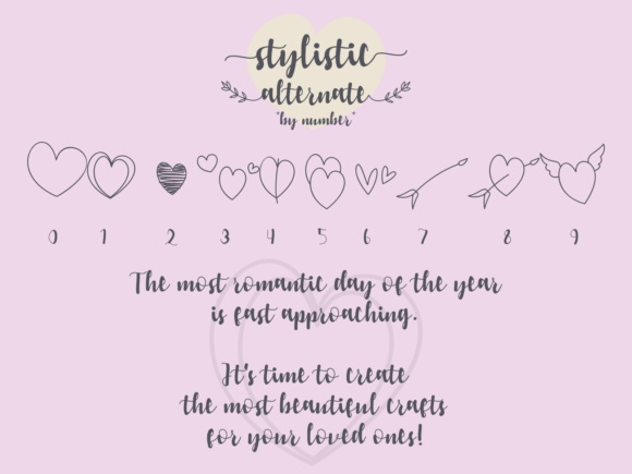 Heart Affair Font Poster 4
