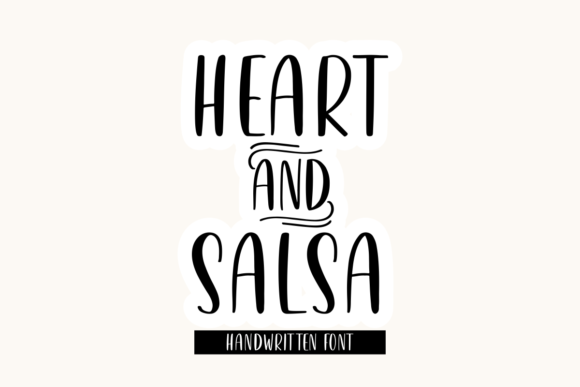 Heart & Salsa Font Poster 1