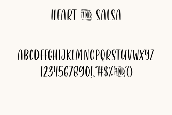 Heart & Salsa Font Poster 7