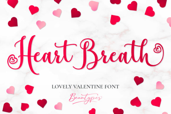 Heart Breath Font Poster 1