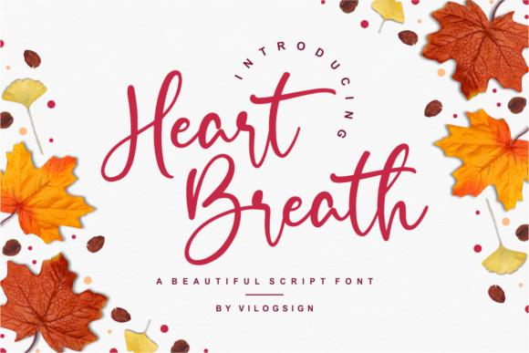 Heart Breath Font Poster 1
