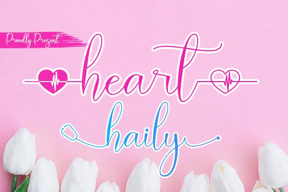 Heart Haily Font Poster 1