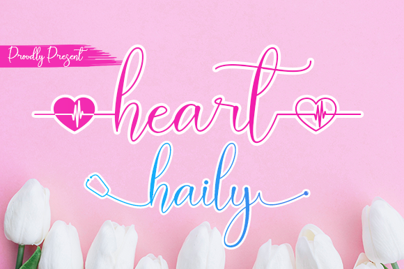 Heart Haily Font Heart Haily Font Poster 1
