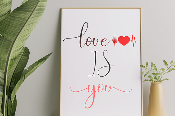 Heart Haily Font Poster 4