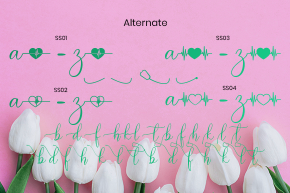 Heart Haily Font Poster 9