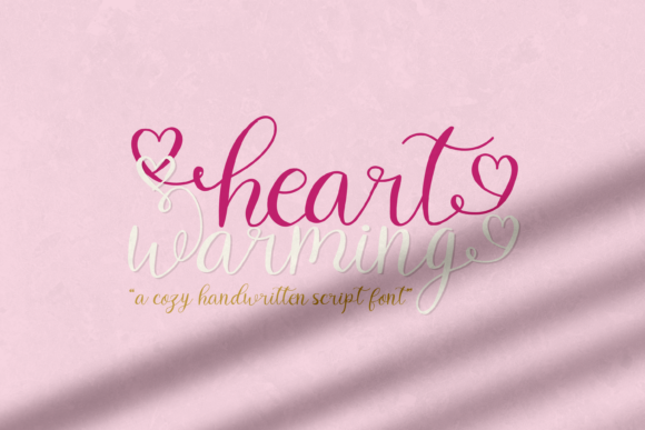 Heart Warming Font Poster 1