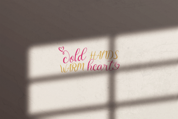 Heart Warming Font Poster 6